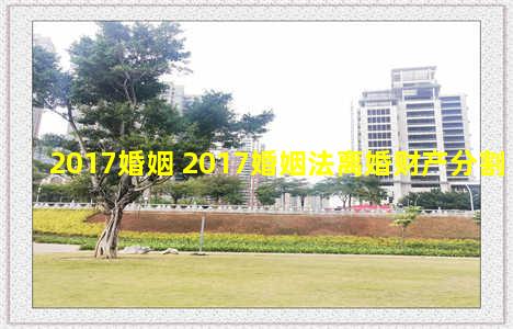 2017婚姻 2017婚姻法离婚财产分割